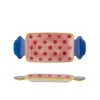 Bloomingville Caramella Servierplatte Rose aus Steingut