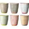 Bloomingville Carla Becher, Steingut 6er