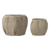 Bloomingville Korb Diora 2er Set aus Seegras
