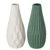 Boltze Hohe Vase Lenja 2er grün