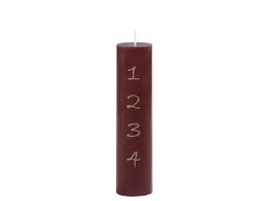 Chic Antique Adventskerze mit Druck 1-4