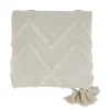 Chic Antique Aix Bettdecke mit Quasten, weiß