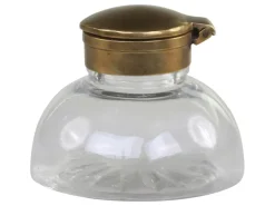Chic Antique Altfranzösische Mini Vase mit Deckel