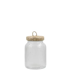 Chic Antique Aufbewahrungsglas mit geflochtenem Deckel