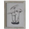 Chic Antique Bild mit Pilzmotiv und Naturrahmen