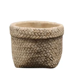 Chic Antique Corte Übertopf mit Beutelmuster