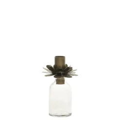Chic Antique Flasche mit Kerzenhalter