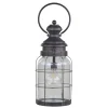 Chic Antique Franz. Stalllaterne mit Timer