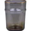 Chic Antique Glas mit Goldrand
