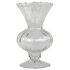 Chic Antique Glasvase auf Fuß