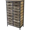Chic Antique Holzkisten Kommode mit 16 Schubladen