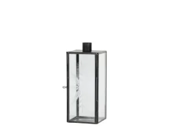 Chic Antique Kerzenständer Glas und Metall mit Schliff