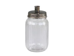 Chic Antique Kerzenständer mit Glasbehälter