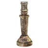 Chic Antique Kerzenständer Glas antique Kupfer