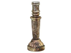 Chic Antique Kerzenständer Glas antique Kupfer