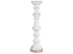 Chic Antique Kerzenständer für Stumpenkerzen aus Holz