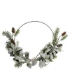Chic Antique Künstlicher Fleur Kranz mit Wollziest und Beeren zum Aufhängen