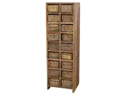 Chic Antique Kommode mit 18 Ziegelformen Grimaud