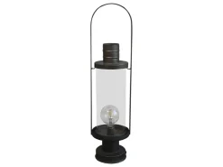 Chic Antique Laterne mit Glühbirne & Timer