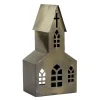 Chic Antique Lichthaus Kirche aus Metall