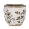 Chic Antique Nancy Blumentopf mit Blumenmotiv