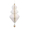 Chic Antique Ornament aus Papier mit Holzperle