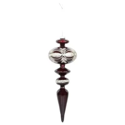 Chic Antique Ornament aus Glas mit Glitzer
