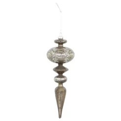 Chic Antique Ornament aus Glas mit Glitzer