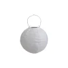 Chic Antique Reispapier Lampe mit Solarzellen