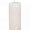 Chic Antique Rustikale Stumpenkerze mit Glitzer