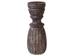 Chic Antique Stumpen Kerzenständer mit Rillen