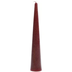 Chic Antique Stumpenkerze Kegel mit Glitzer