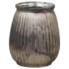 Chic Antique Teelichthalter mit Rillen aus Glas