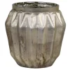 Chic Antique Teelichthalter Diamant Muster aus Glas