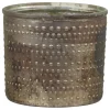 Chic Antique Teelichthalter mit Muster aus Glas