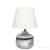 Chic Antique Tischlampe aus Glas mit Rillen