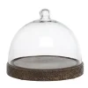 Chic Antique Tours Glasglocke Schwarz