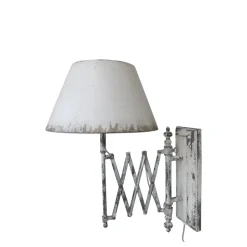 Chic Antique Wandlampe mit Ziehharmonika Halterung