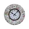 Chic Antique Wanduhr Flower Power