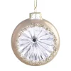 Chic Antique Weihnachtskugel mit Kristalloptik