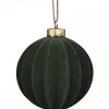 Chic Antique Weihnachtskugel Velours in Fächerstruktur