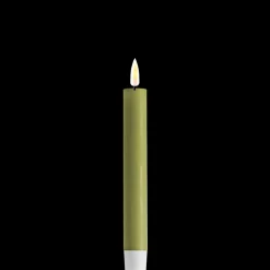 Deluxe Homeart LED 2er Set Stabkerze Real Flame