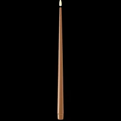 Deluxe Homeart LED Stabkerze mit Lack Real Flame 2er Set
