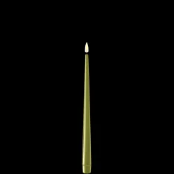 Deluxe Homeart LED Stabkerze mit Lack Real Flame 2er Set