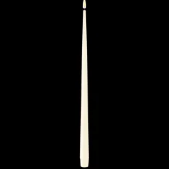 Deluxe Homeart LED Stabkerze mit Lack Real Flame 2er Set