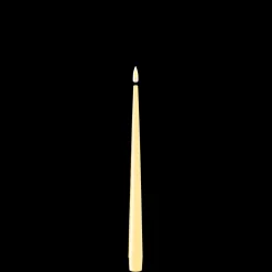 Deluxe Homeart LED Stabkerze mit Lack Real Flame 2er Set