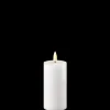Deluxe Homeart LED Stumpenkerze Real Flame weiß
