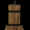 HSM Collection Tischlampe Singa Teak/Eisen