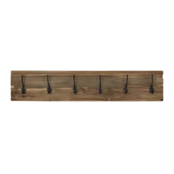 HSM Collection Wandgarderobe Natur Eisenbahnschwelle
