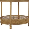 IB Laursen Runder Rattan Tisch mit Ablage